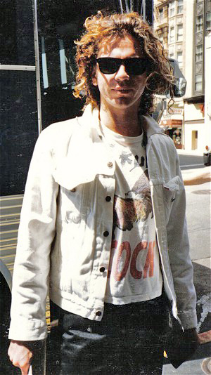 Michael Hutchence en San Francisco en 1986